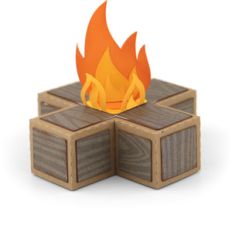 3d campfire box
