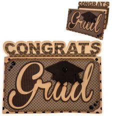 congrats grad money 5x7 card
