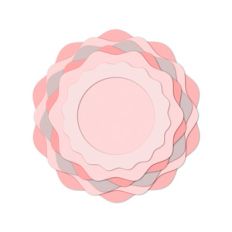 wavy circle layered frame