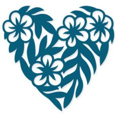 heart with flowers