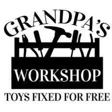 grandpa's workshop sign