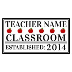 custom teacher classroom sign