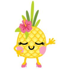 pineapple tart - floral hair