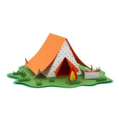 3d camping scene
