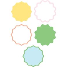 flower frame journal tag
