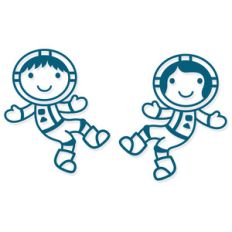 astronaut boy and girl