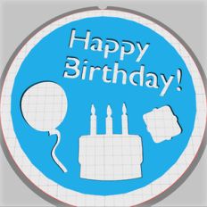birthday stencil