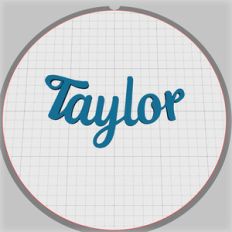 taylor name pendant
