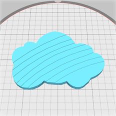 cloud box with rainbow pattern