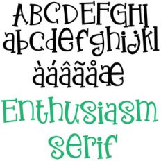 zp enthusiasm serif