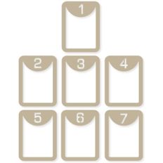 3x4 vertical 'number' life cards