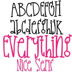 pn everything nice serif