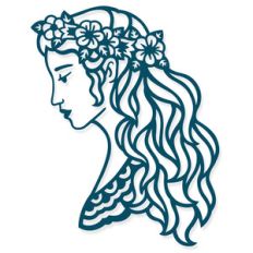 girl with flowers in her hair