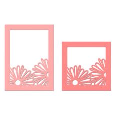 daisy cutout frames