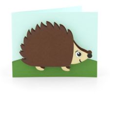 bobble head card hedgehog