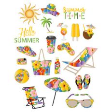 floral beach planner stickers