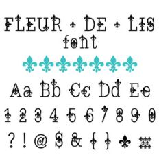 fleur de lis font