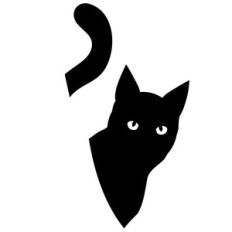 peeping cat