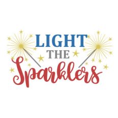 light the sparklers