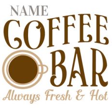 custom coffee bar sign