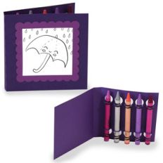 square coloring card - umbrella