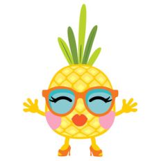 pineapple tart - girl glasses