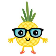 pineapple tart - glasses