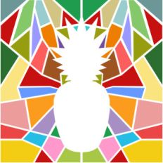 geometric form pineapple