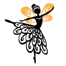 flower fairy silhouette