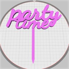 party time cake stick