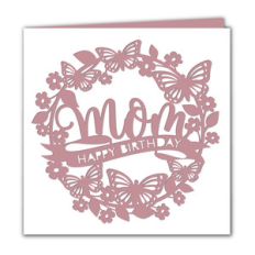 mom butterfly birthday card