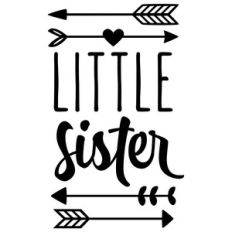 little sister with arrows phrase