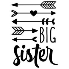big sister with arrows phrase