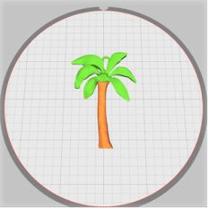 palm tree pendant