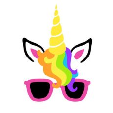 summer unicorn face