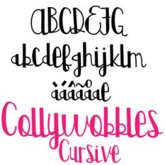 pn collywobbles cursive