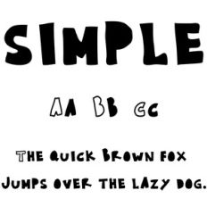 cg simple font