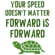 your speed doesn't matter forward is forward quote