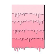 layered dripping paint rectangle pages