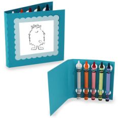 square coloring cards - monster