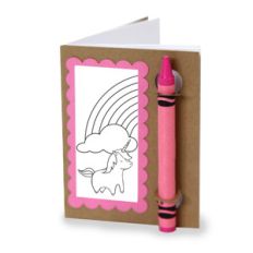 color and sketch book - unicorn and rainbow