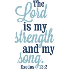 the lord is my strength