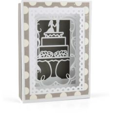 shadow box card wedding