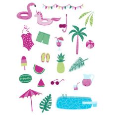 pool party stickers