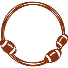 football balls circle frame