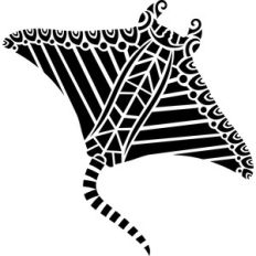 tribal manta ray