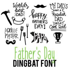 father's day dingbat font