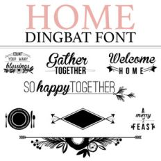 home dingbat font