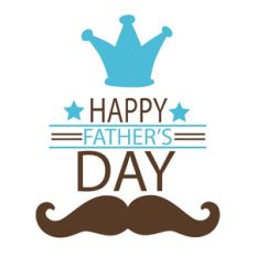 happy father's day king mustache