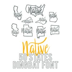 native 50 states dingbat font